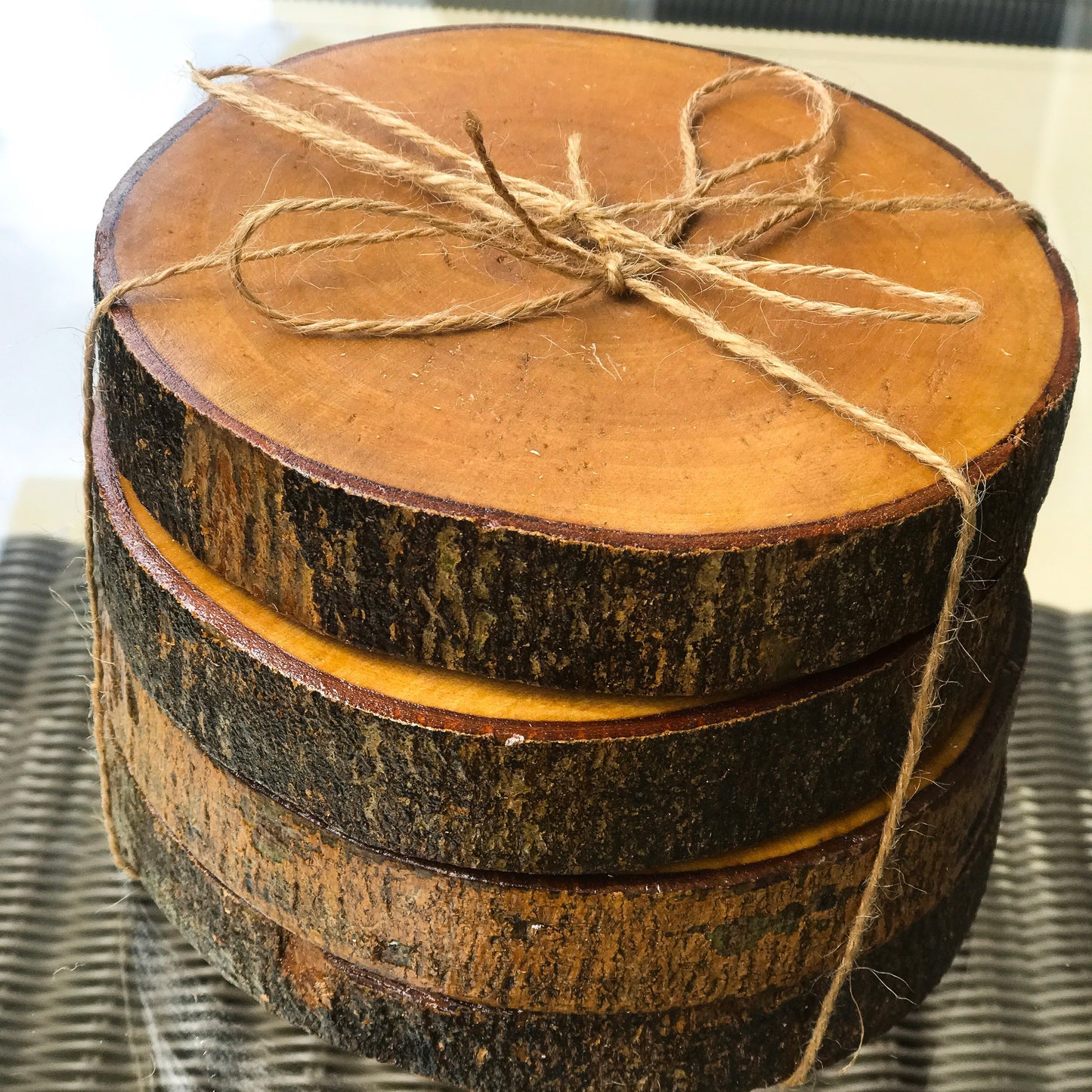 Chunky tea coasters