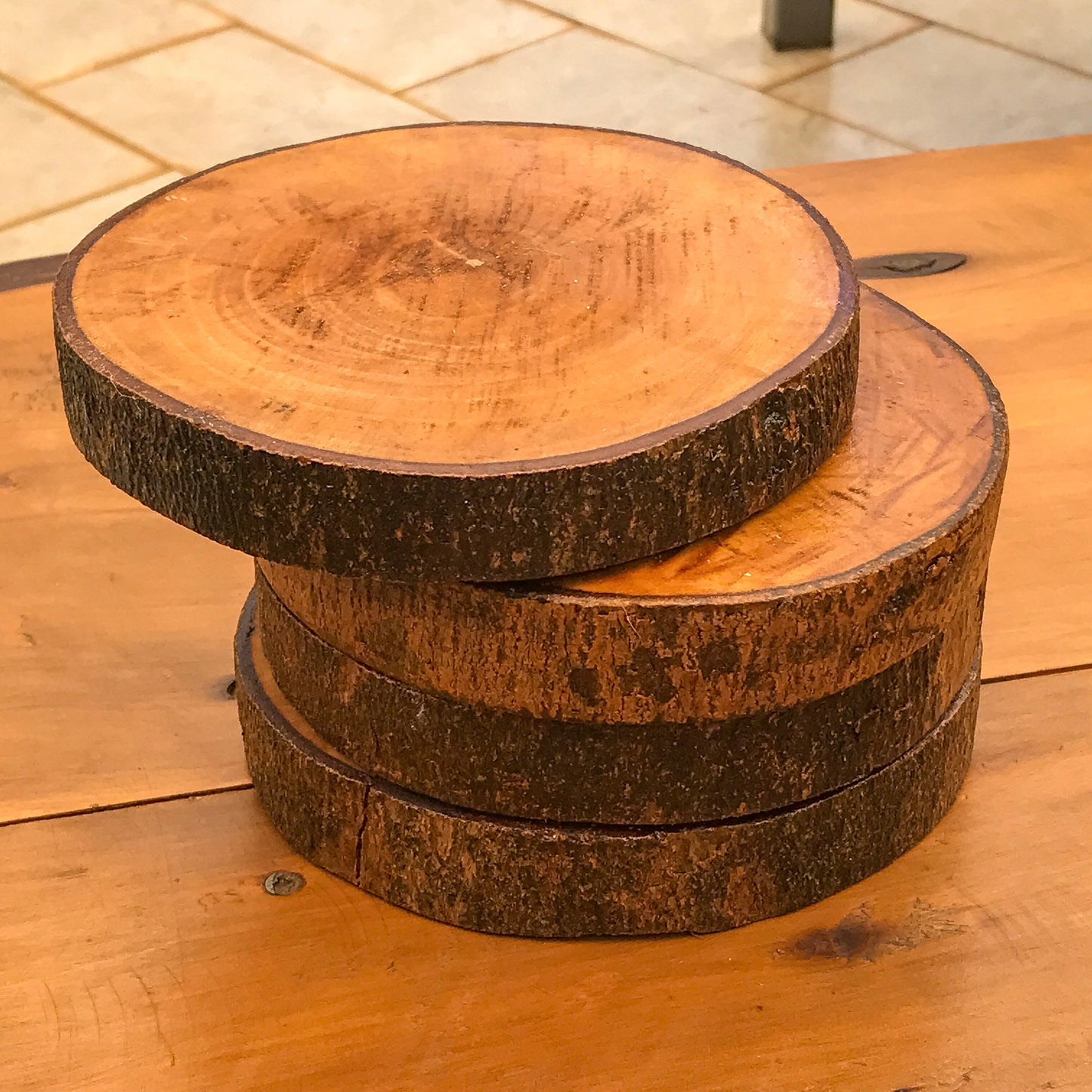 Chunky tea coasters
