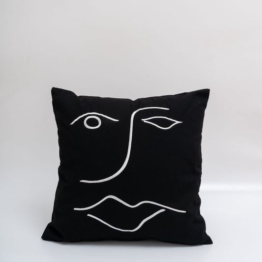 Line art pillow cover