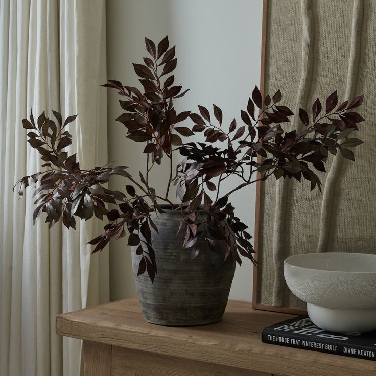 Burgundy stems