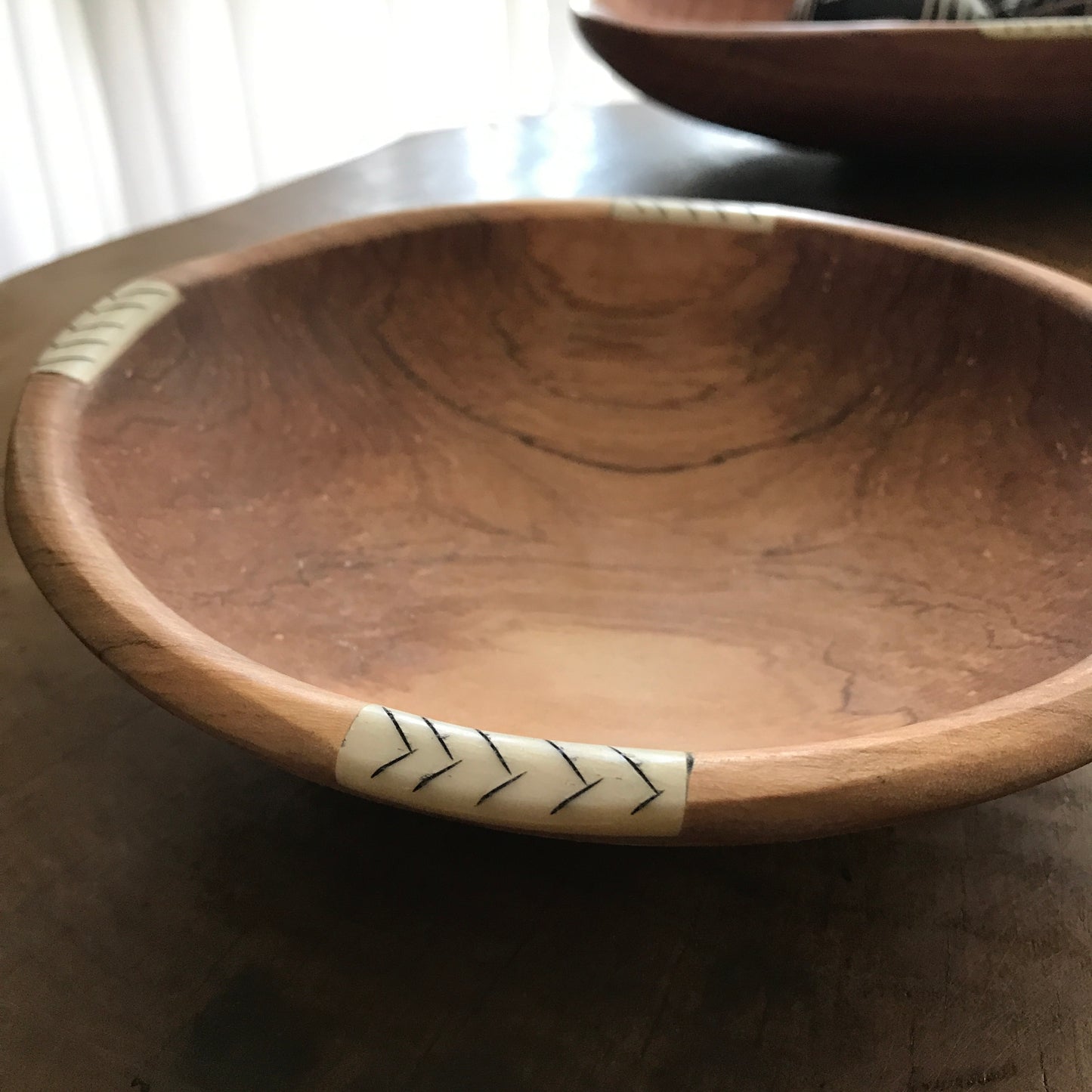 Bowls with bone detail