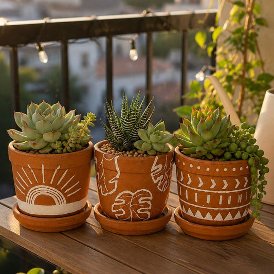 Boho Trio Planter Set