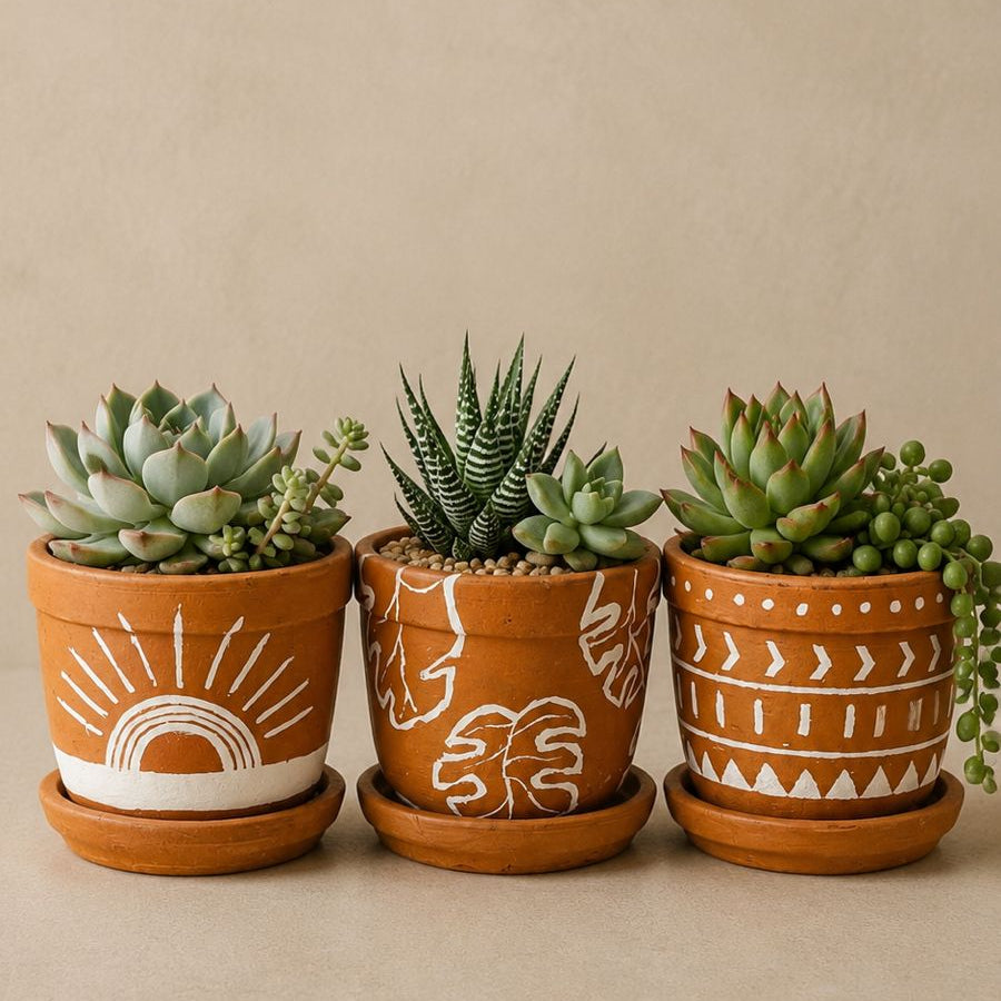 Boho Trio Planter Set