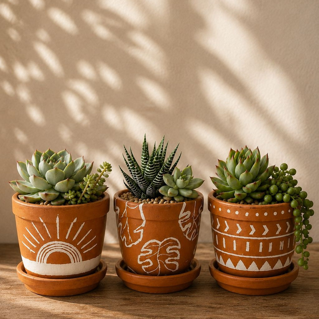 Boho Trio Planter Set