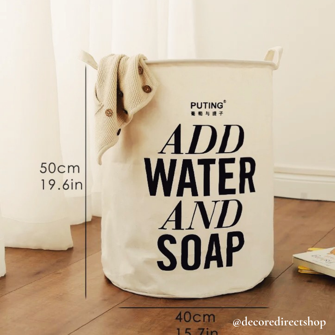 add water and soap