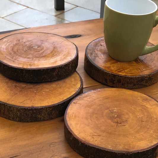Chunky tea coasters