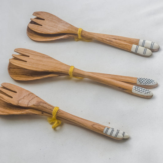 Olive miniature salad set