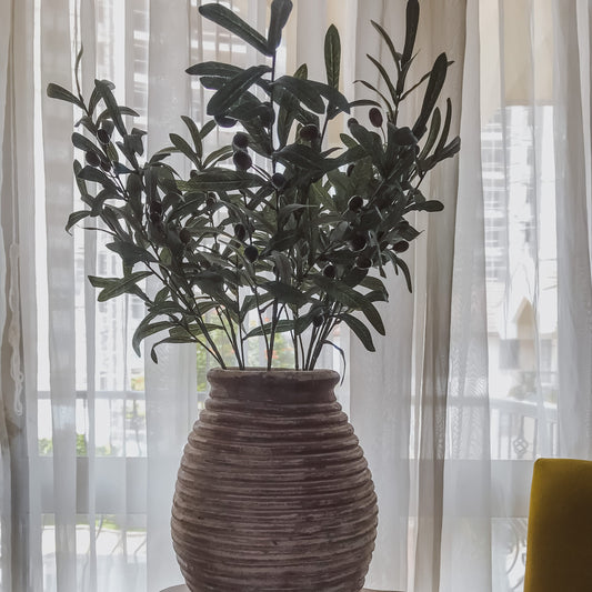 Olive jar and Olive stems